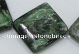 CEM23 15.5 inches 30*30mm diamond emerald gemstone beads wholesale