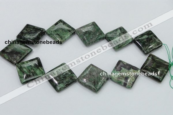 CEM23 15.5 inches 30*30mm diamond emerald gemstone beads wholesale