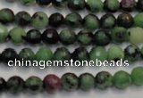 CEP105 15.5 inches 6mm faceted round epidote gemstone beads