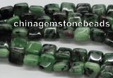 CEP12 15.5 inches 8*8mm square epidote gemstone beads wholesale