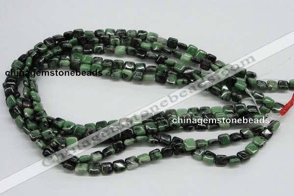 CEP12 15.5 inches 8*8mm square epidote gemstone beads wholesale