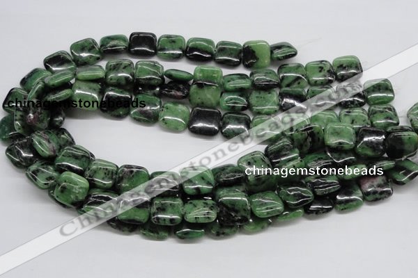 CEP15 15.5 inches 15*15mm square epidote gemstone beads wholesale