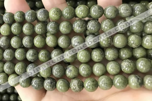 CEP202 15.5 inches 8mm round epidote gemstone beads wholesale