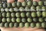 CEP205 15.5 inches 14mm round epidote gemstone beads wholesale