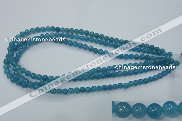 CEQ02 15.5 inches 6mm round blue sponge quartz beads wholesale