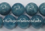 CEQ07 15.5 inches 16mm round blue sponge quartz beads wholesale