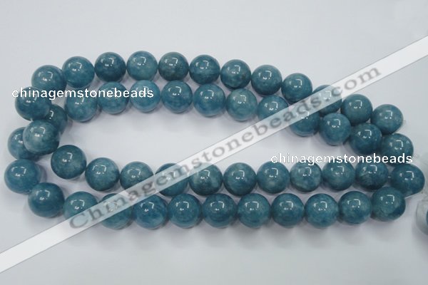 CEQ07 15.5 inches 16mm round blue sponge quartz beads wholesale