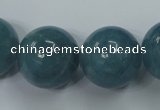 CEQ09 15.5 inches 20mm round blue sponge quartz beads wholesale