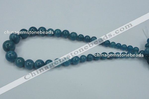 CEQ10 15.5 inches 8mm - 18mm round blue sponge quartz beads wholesale