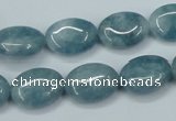 CEQ113 15.5 inches 12*16mm oval blue sponge quartz beads