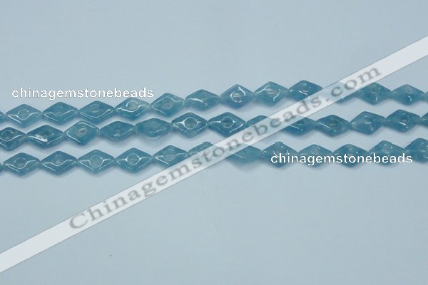 CEQ142 15.5 inches 10*14mm diamond blue sponge quartz beads