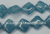 CEQ152 15.5 inches 12*12mm diamond blue sponge quartz beads