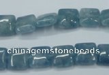 CEQ161 15.5 inches 10*10mm square blue sponge quartz beads