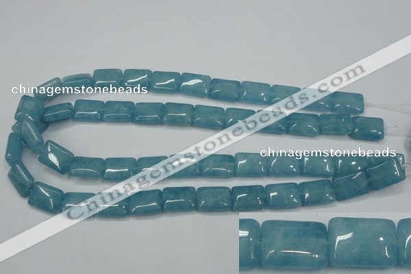 CEQ172 15.5 inches 12*16mm rectangle blue sponge quartz beads