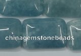 CEQ177 15.5 inches 22*30mm rectangle blue sponge quartz beads