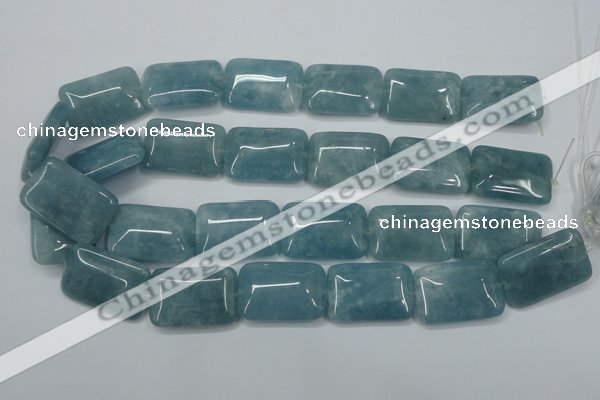 CEQ177 15.5 inches 22*30mm rectangle blue sponge quartz beads