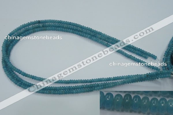 CEQ21 15.5 inches 2*4mm rondelle blue sponge quartz beads