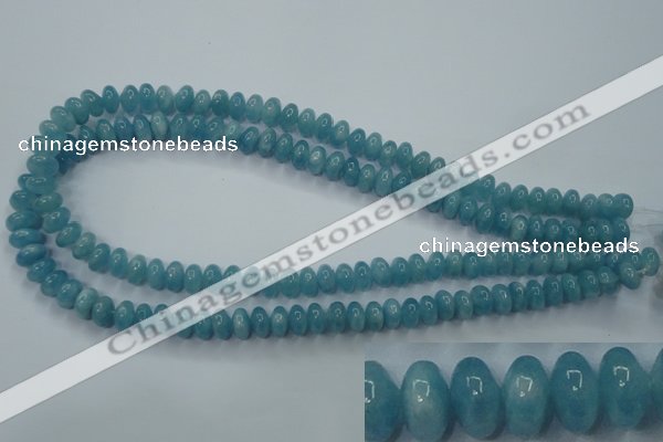CEQ23 15.5 inches 5*8mm rondelle blue sponge quartz beads