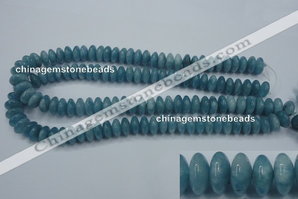 CEQ25 15.5 inches 6*12mm rondelle blue sponge quartz beads