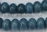 CEQ26 15.5 inches 10*14mm rondelle blue sponge quartz beads