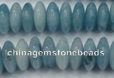 CEQ27 15.5 inches 7*16mm rondelle blue sponge quartz beads