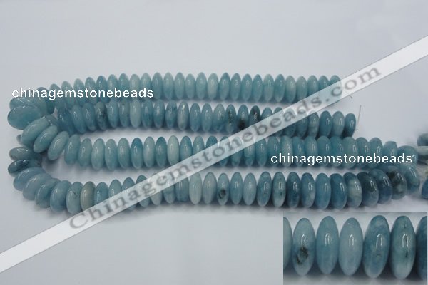 CEQ27 15.5 inches 7*16mm rondelle blue sponge quartz beads