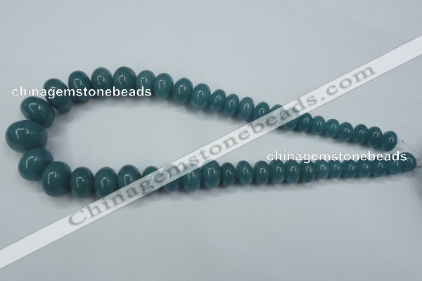 CEQ30 15.5 inches 7*10 – 15*20mm rondelle blue sponge quartz beads
