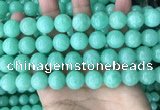 CEQ304 15.5 inches 12mm round green sponge quartz beads