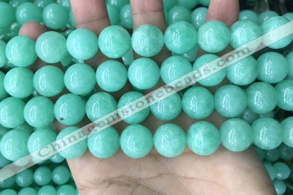 CEQ304 15.5 inches 12mm round green sponge quartz beads