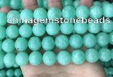 CEQ305 15.5 inches 14mm round green sponge quartz beads