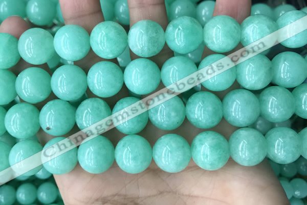 CEQ305 15.5 inches 14mm round green sponge quartz beads