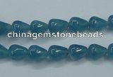 CEQ43 15.5 inches 7*9mm teardrop blue sponge quartz beads