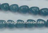 CEQ44 15.5 inches 9*11mm teardrop blue sponge quartz beads