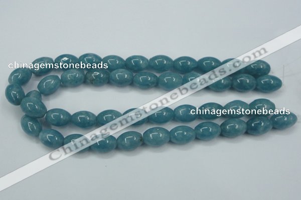 CEQ64 15.5 inches 13*18mm rice blue sponge quartz beads