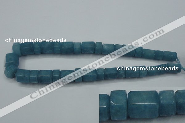 CEQ85 15.5 inches 9*14mm - 13*16mm blue sponge quartz beads