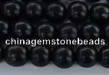 CEY03 15.5 inches 8mm round black ebony wood beads wholesale