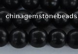 CEY05 15.5 inches 12mm round black ebony wood beads wholesale