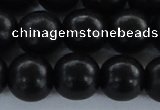 CEY07 15.5 inches 16mm round black ebony wood beads wholesale