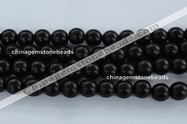 CEY09 15.5 inches 20mm round black ebony wood beads wholesale