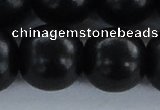 CEY10 15.5 inches 25mm round black ebony wood beads wholesale