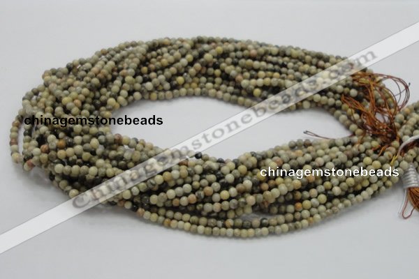 CFA01 15.5 inches 4mm round chrysanthemum agate gemstone beads