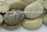 CFA11 15.5 inches 18*25mm oval chrysanthemum agate gemstone beads