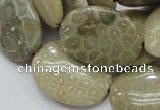 CFA12 15.5 inches 22*30mm oval chrysanthemum agate gemstone beads