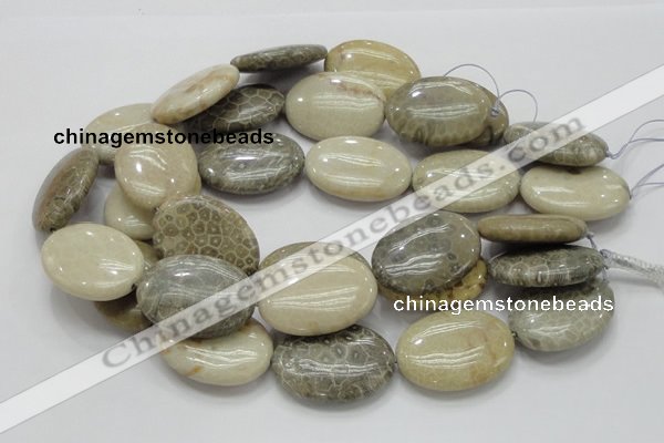 CFA14 15.5 inches 30*40mm oval chrysanthemum agate gemstone beads