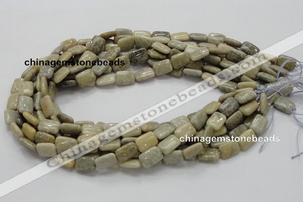 CFA17 15.5 inches 10*14mm rectangle chrysanthemum agate beads