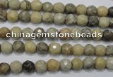 CFA28 15.5 inches 6mm faceted round chrysanthemum agate gemstone beads