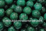 CFA68 15.5 inches 10mm round green chrysanthemum agate beads