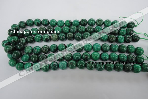 CFA75 15.5 inches 12mm round green chrysanthemum agate beads