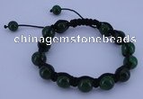 CFB502 10mm round candy jade beads adjustable bracelet wholesale