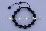 CFB503 10mm round candy jade beads adjustable bracelet wholesale